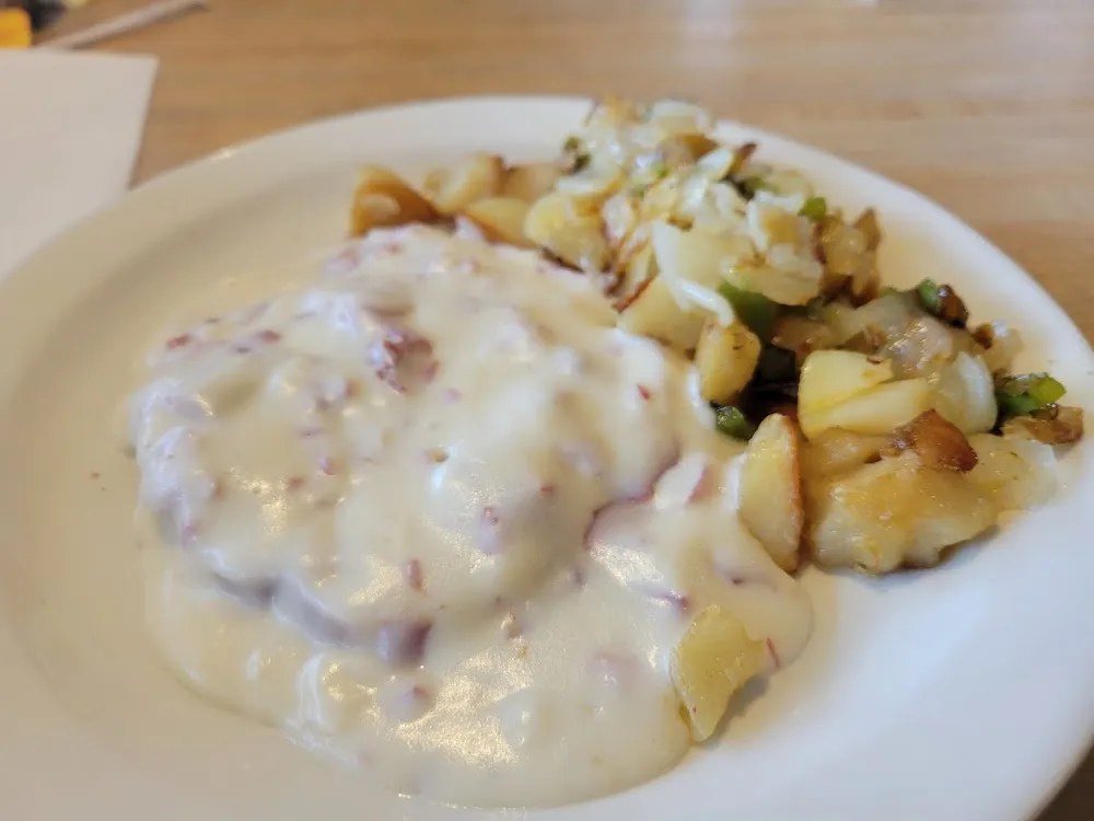 Creamed Chipped Beef with Hash Browns